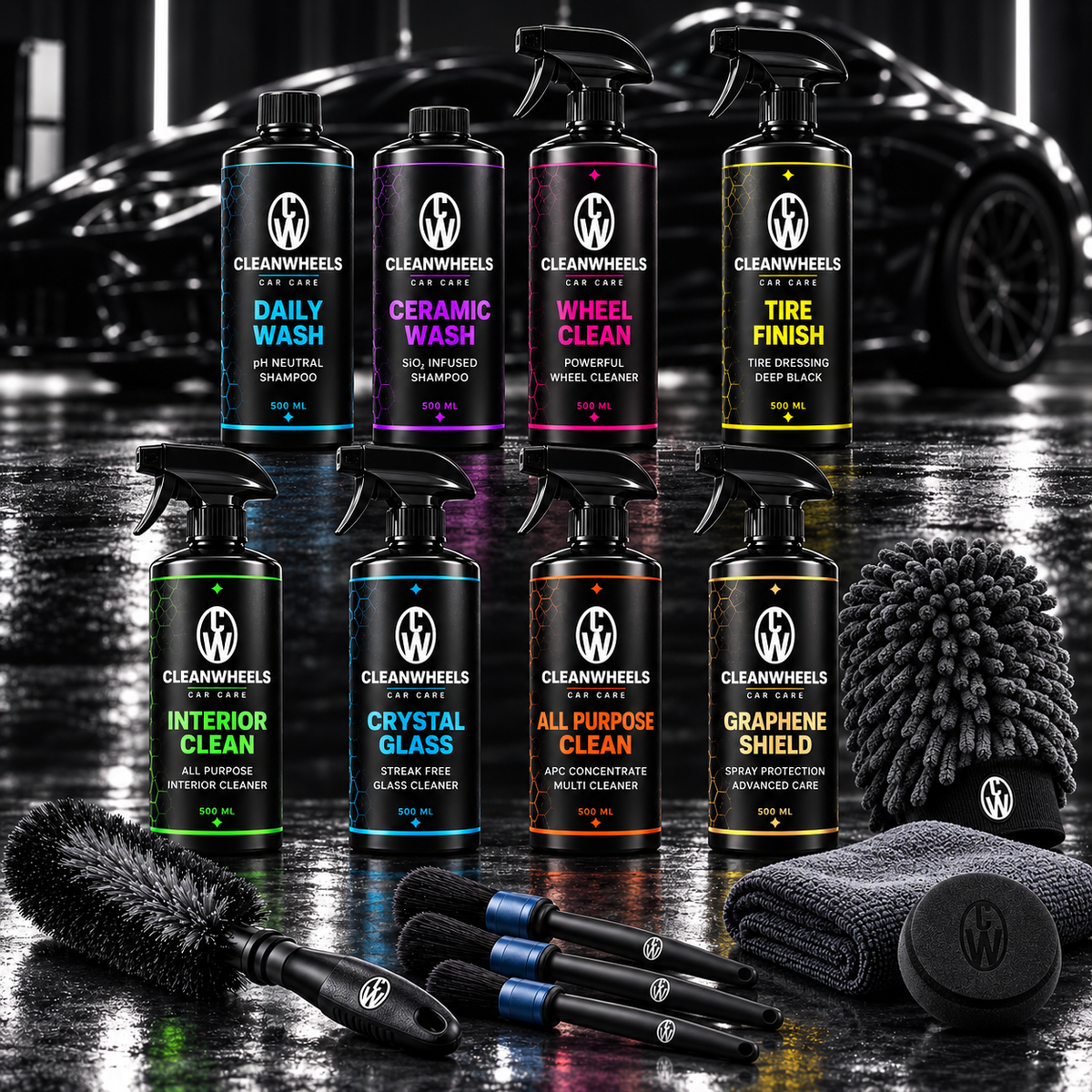 CleanWheels Car Care assortiment